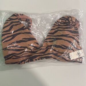 [Aerie] NWT Tiger Print Bikini Top